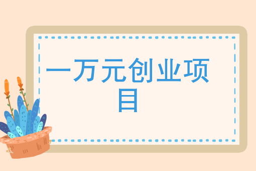 1万以内创业项目怎么样(1万以内创业项目怎么样啊)