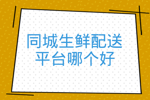 同城生鮮配送平臺哪個好