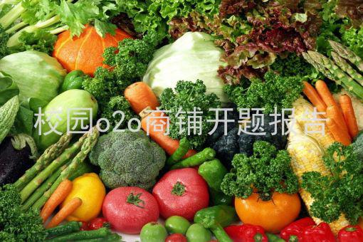 校园o2o商铺开题报告